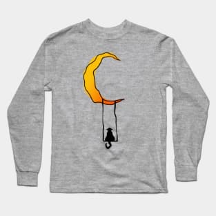 Cat on the moon Long Sleeve T-Shirt